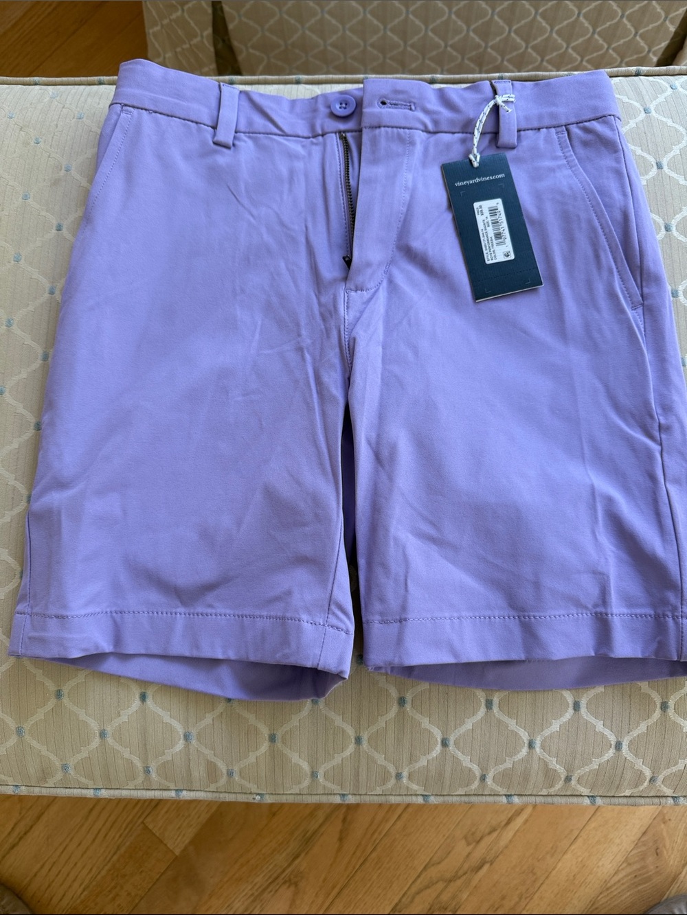 NWT Boys Vineyard Vines Lavender Performance Shorts, size 14